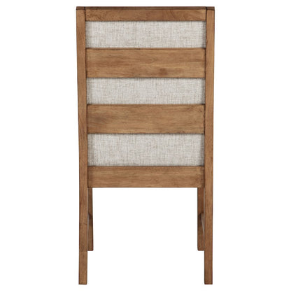 Survista Natural Brown Upholstered Dining Side Chair (Set of 2)