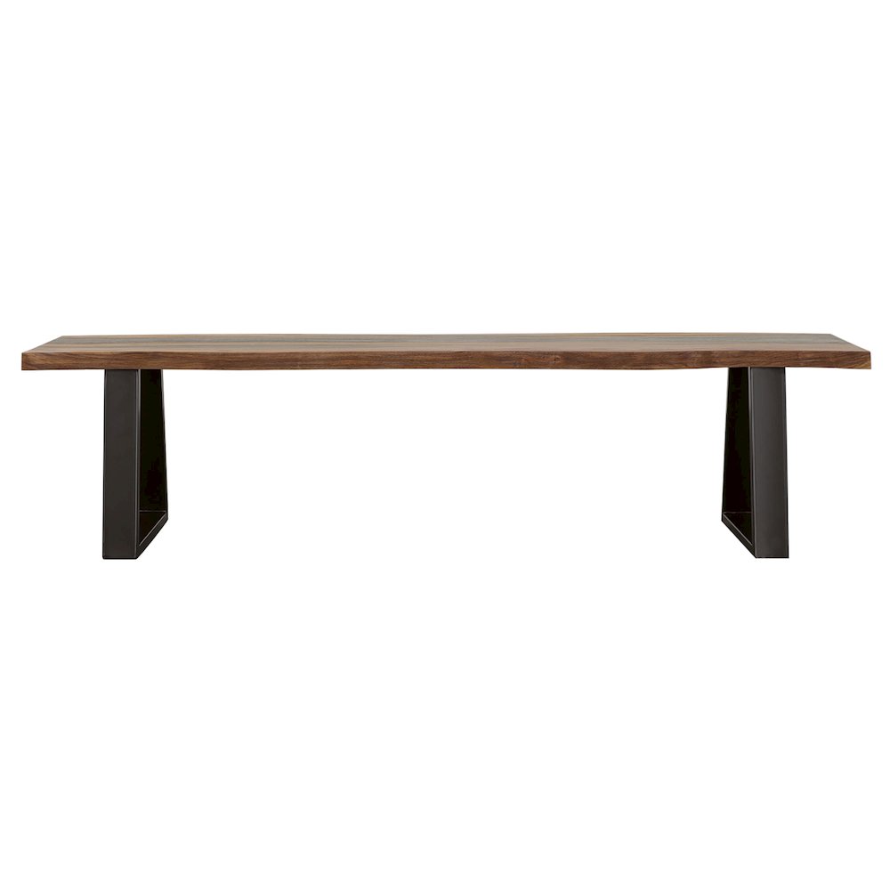 Grey Sheesham and Black Bench