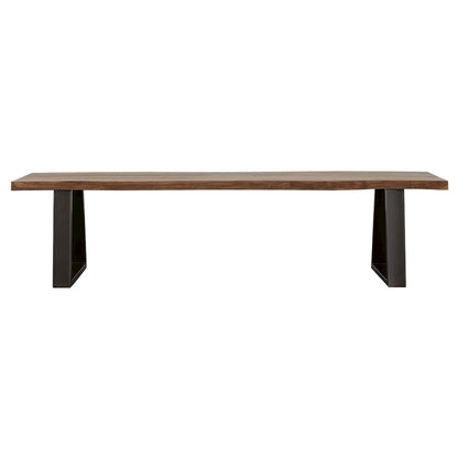 Grey Sheesham and Black Bench