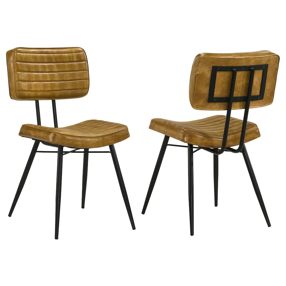 Tufted Padded Cushion Side Chairs (Set of 2)