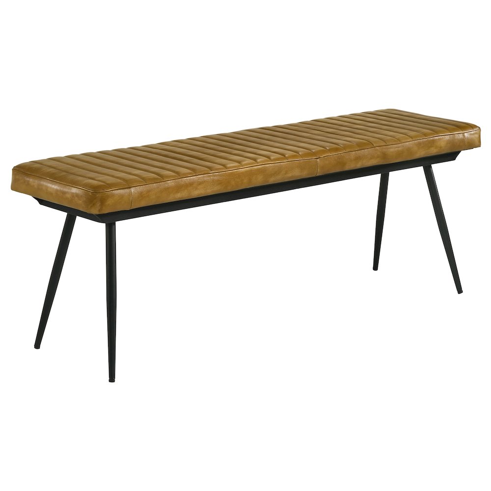 Upholstered Tufted Cushion Side Bench