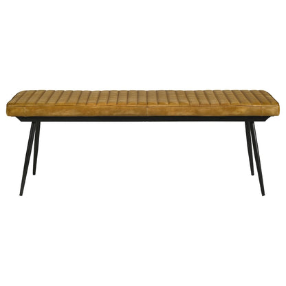Upholstered Tufted Cushion Side Bench