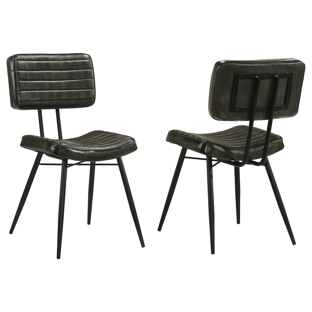 Tufted Padded Cushion Side Chairs (Set of 2)