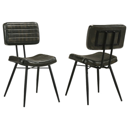 Tufted Padded Cushion Side Chairs (Set of 2)