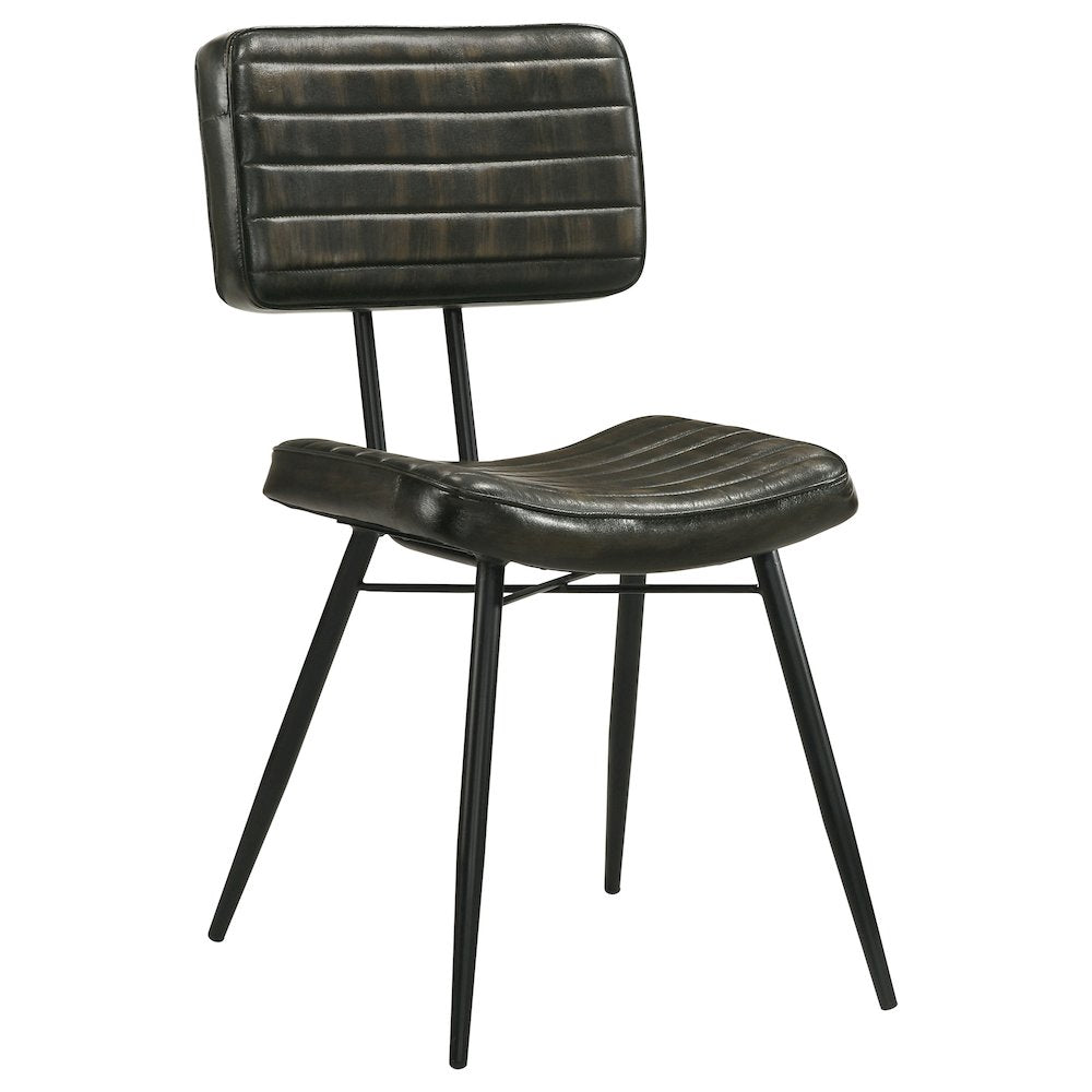 Tufted Padded Cushion Side Chairs (Set of 2)