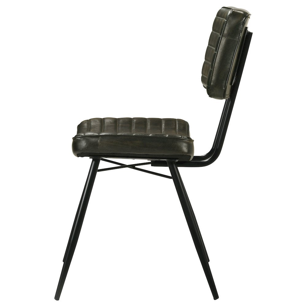 Tufted Padded Cushion Side Chairs (Set of 2)
