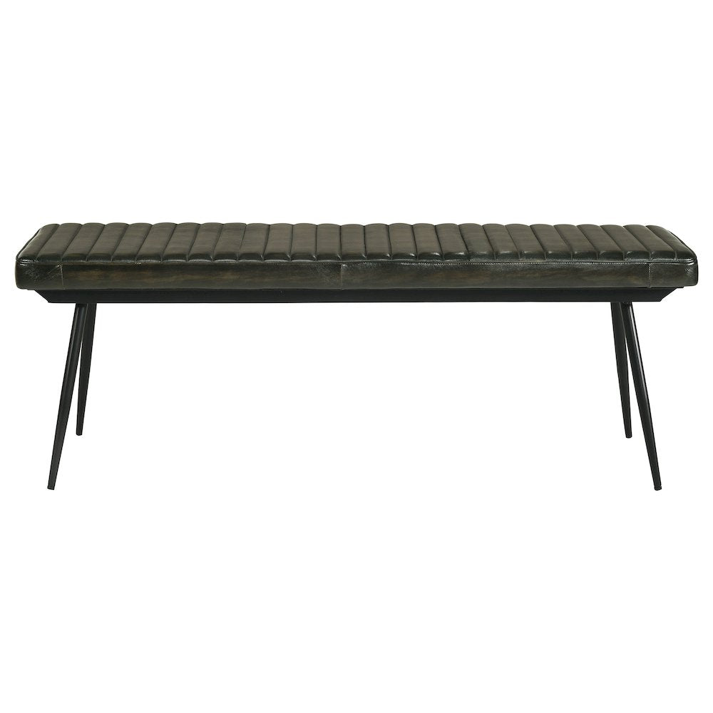 Upholstered Tufted Cushion Side Bench