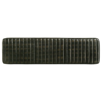 Upholstered Tufted Cushion Side Bench