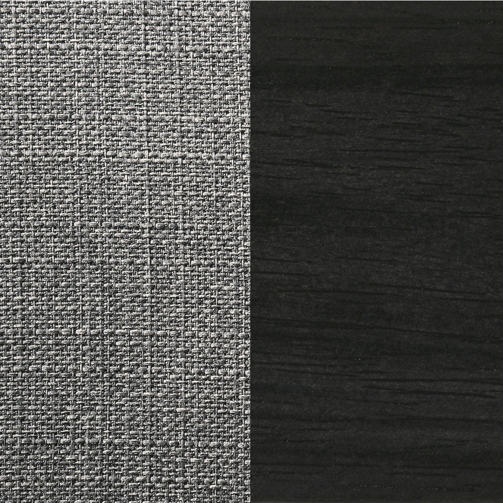 Brown Grey and Black Upholstered Dining Chairs (Set of 2)