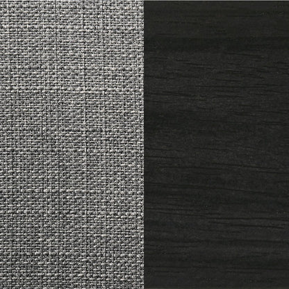 Brown Grey and Black Upholstered Dining Chairs (Set of 2)