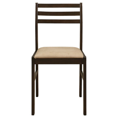 Cappuccino and Tan 3-piece Dining Set with Drop Leaf