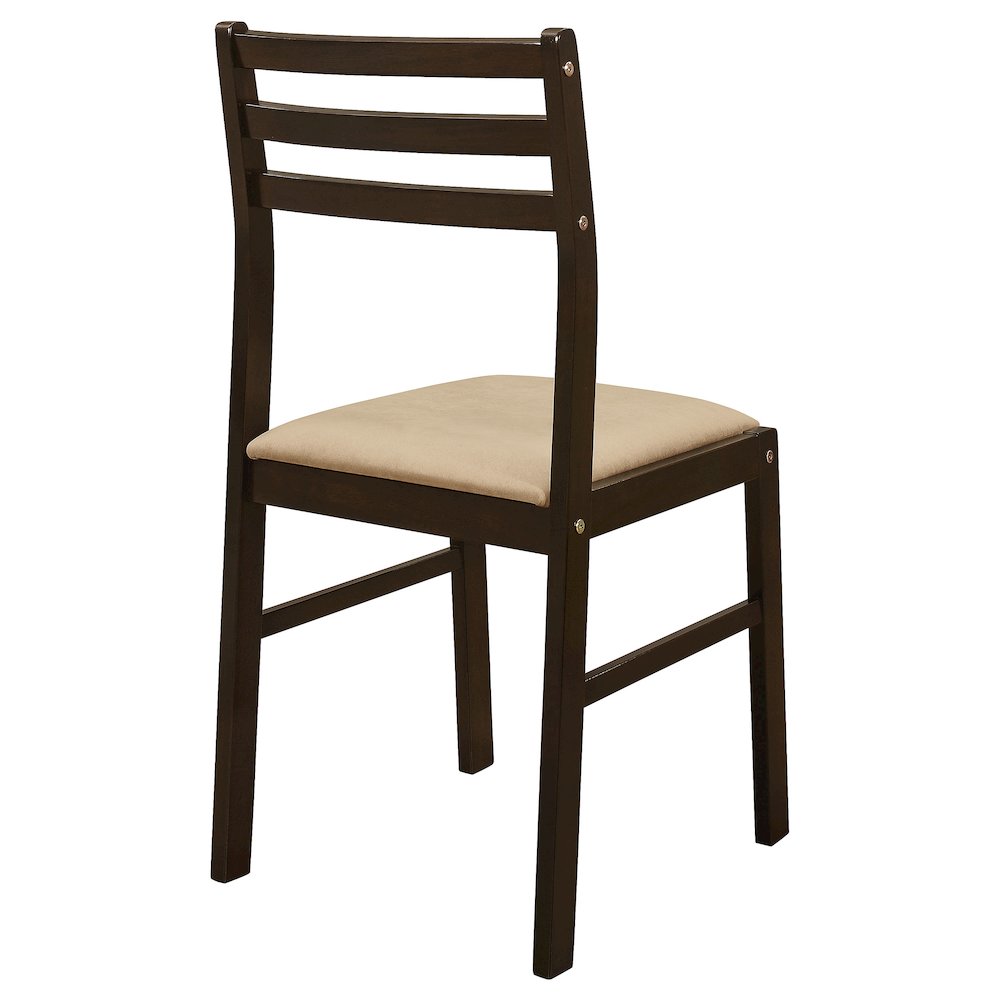 Cappuccino and Tan 3-piece Dining Set with Drop Leaf
