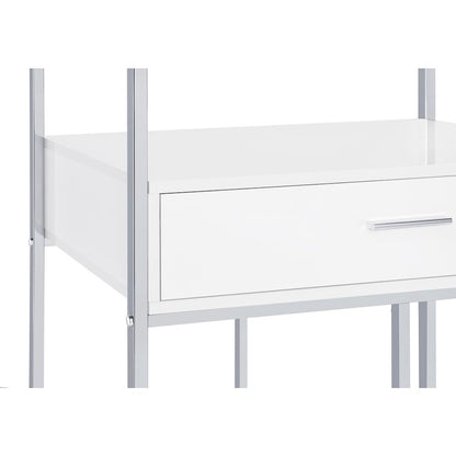 White High Gloss 6-shelf Wine Cabinet