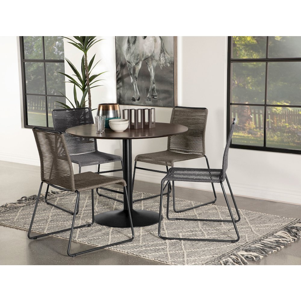 Rope Woven Side Chairs (Set of 2)