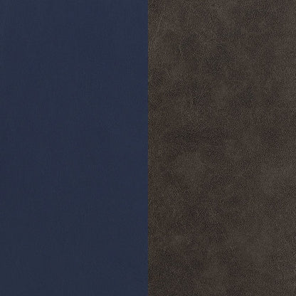 Blue and Gunmetal Upholstered Dining Chairs (Set of 2)