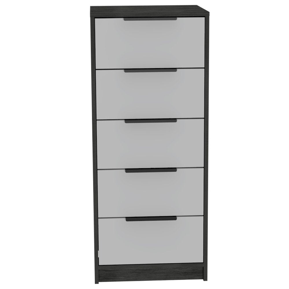 5-Drawer Rectangle Dresser White
