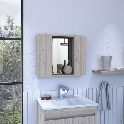 1-Drawer Medicine Cabinet Light Grey