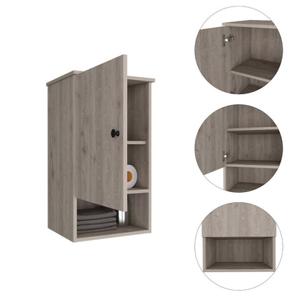 1-Shelf Medicine Cabinet Light Grey
