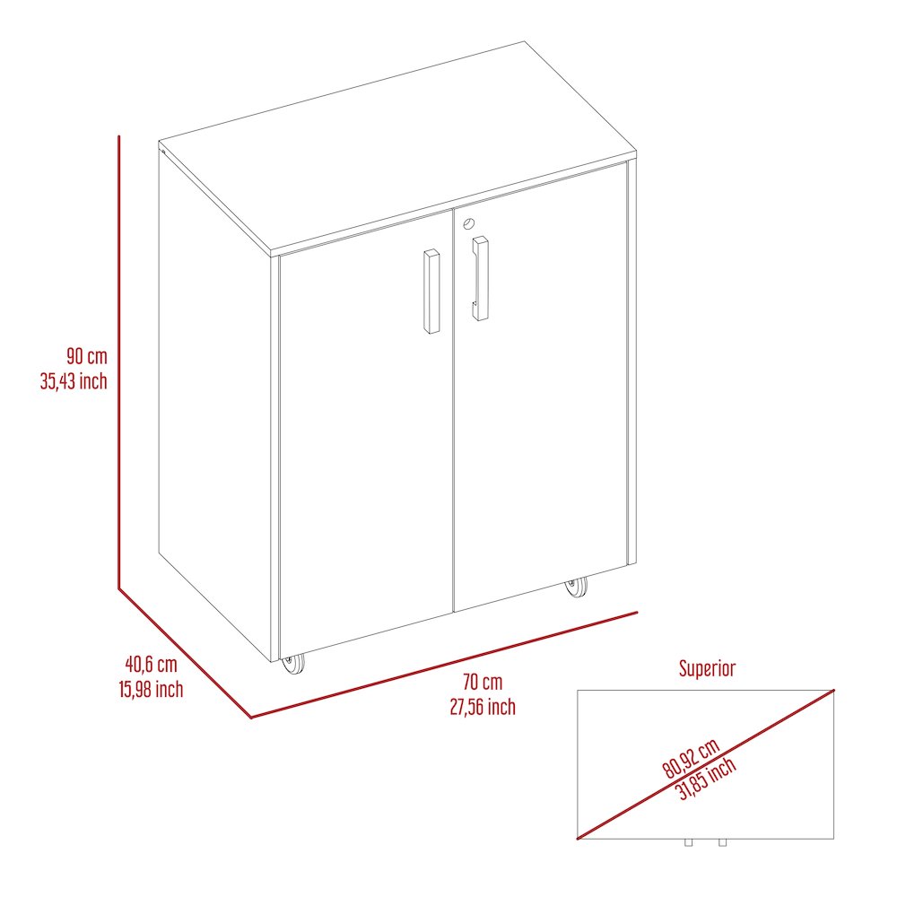 Rectangle Storage Cabinet Base Black Wengue