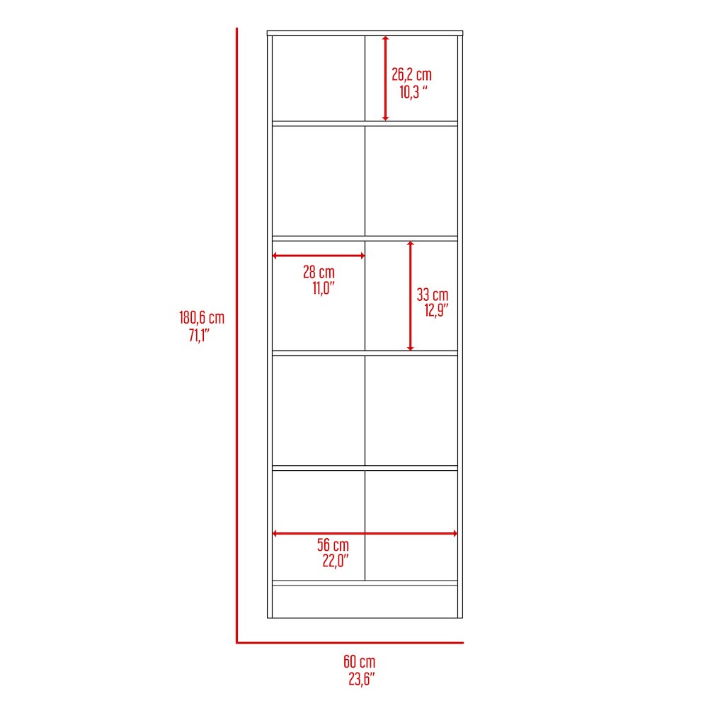Rectangle 2-Door Storage Tall Cabinet Carbon Espresso and Black Wengue