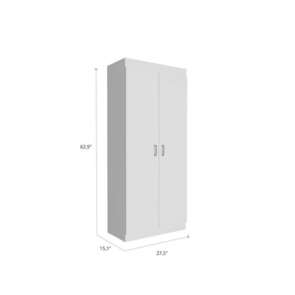5-Shelf Pantry Cabinet White