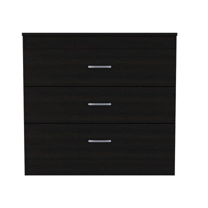 3-Drawer Dresser Black Wengue