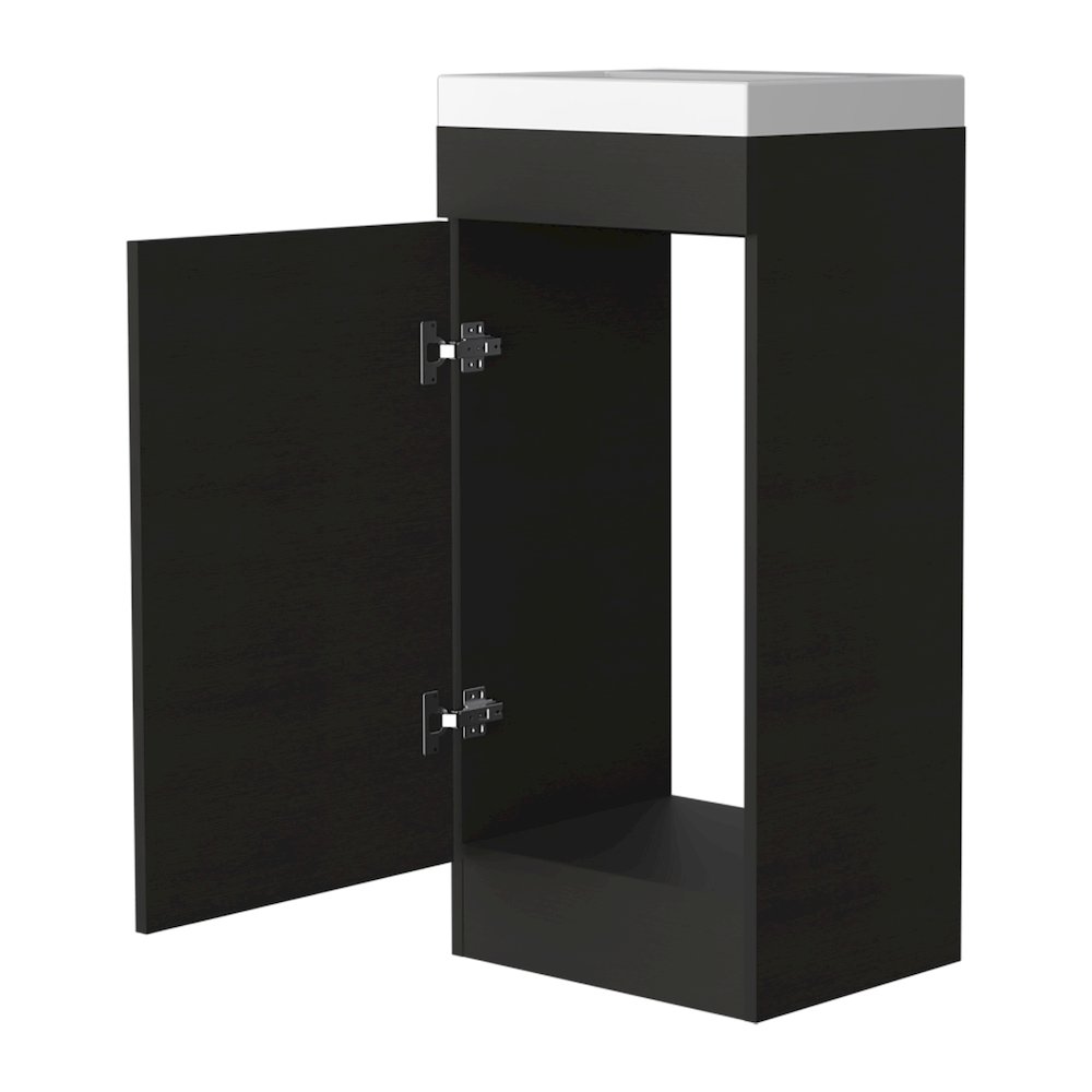 Rectangle Bathroom Vanity Black Wengue