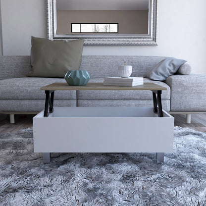 Rectangle Lift Top Coffee Table White Oak