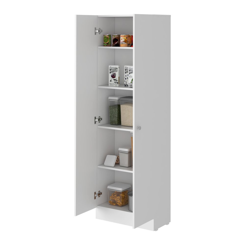 Rectangle 2-Door Storage Tall Cabinet White