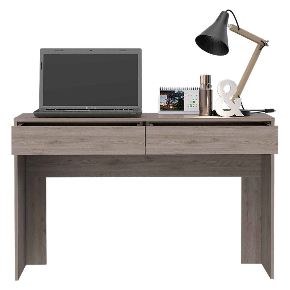 2-Drawer Writing Desk Light Gray