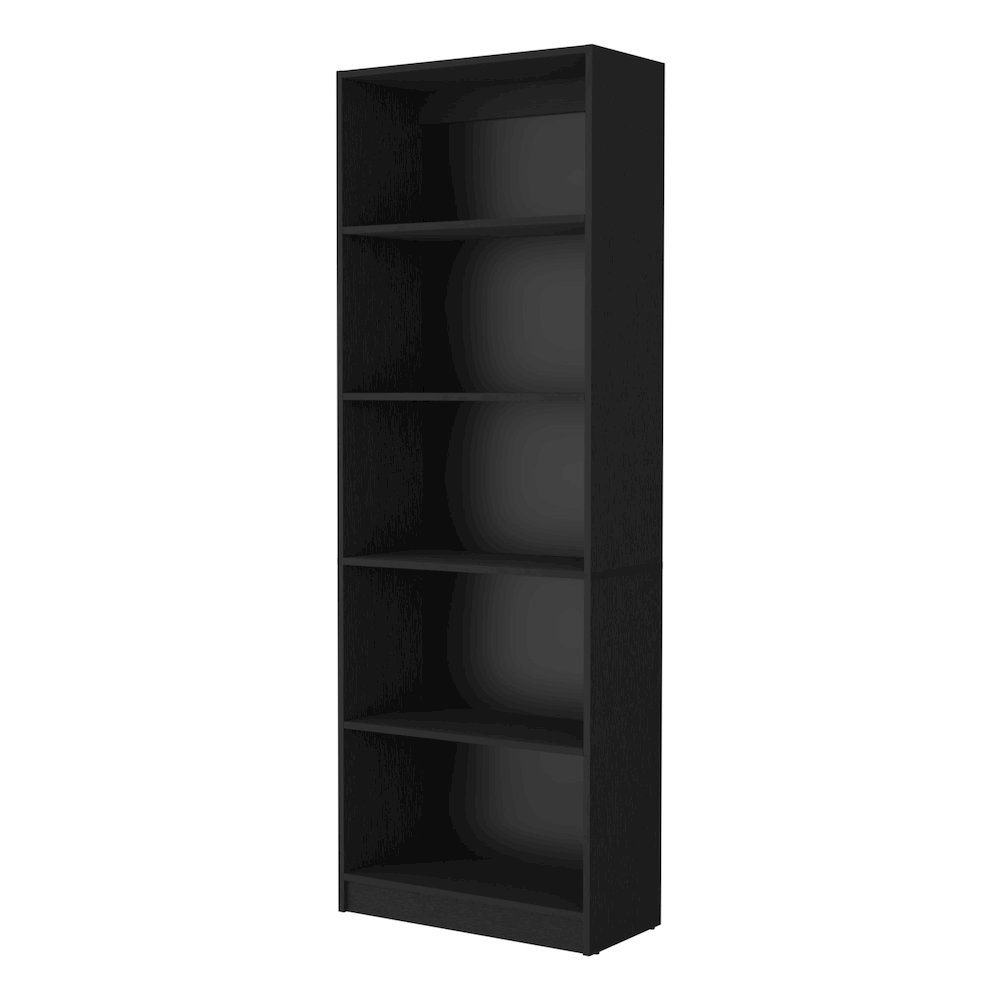 Black 5-Shelf Bookcase
