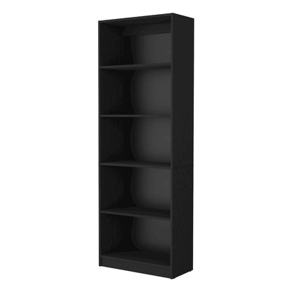 Black 5-Shelf Bookcase
