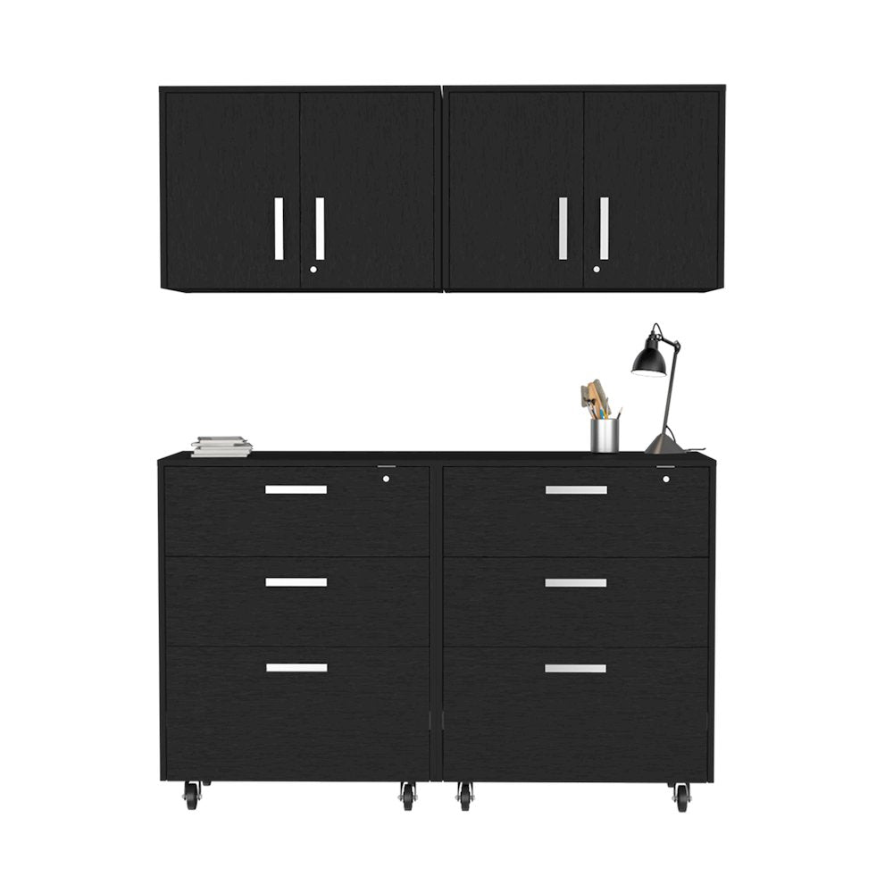 Black 4 Piece Garage Set