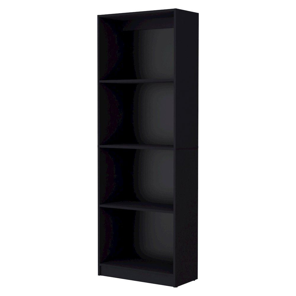 Black 2 Piece Living Room Set with 2 Bookcases