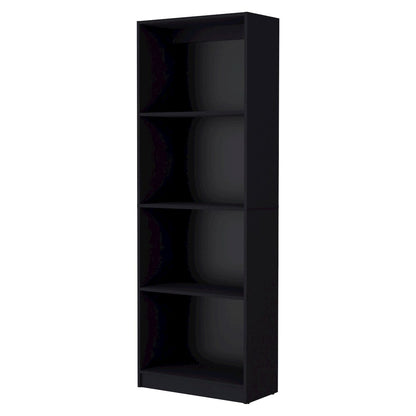 Black 2 Piece Living Room Set with 2 Bookcases