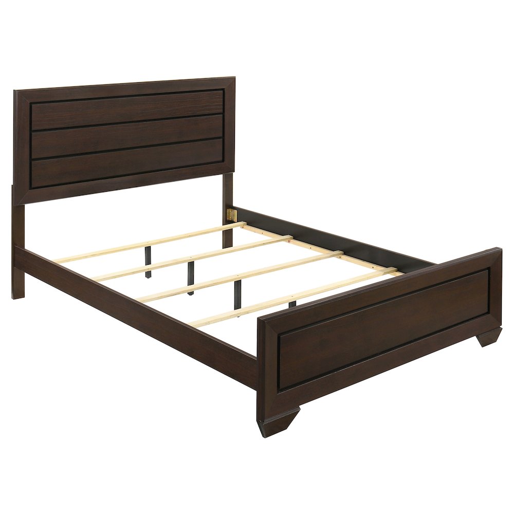 Harrison Wood Queen Panel Bed Dark Cocoa