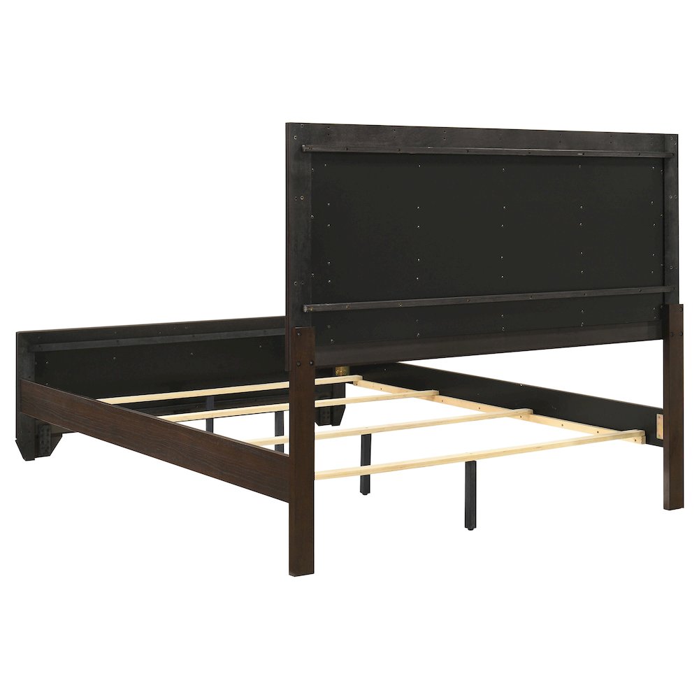 Harrison Wood Queen Panel Bed Dark Cocoa