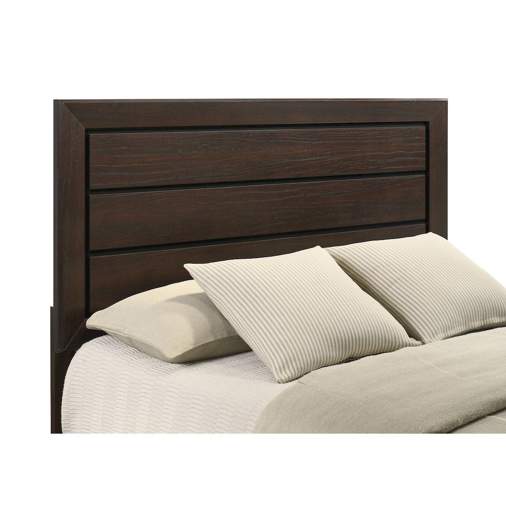 Harrison Wood Queen Panel Bed Dark Cocoa