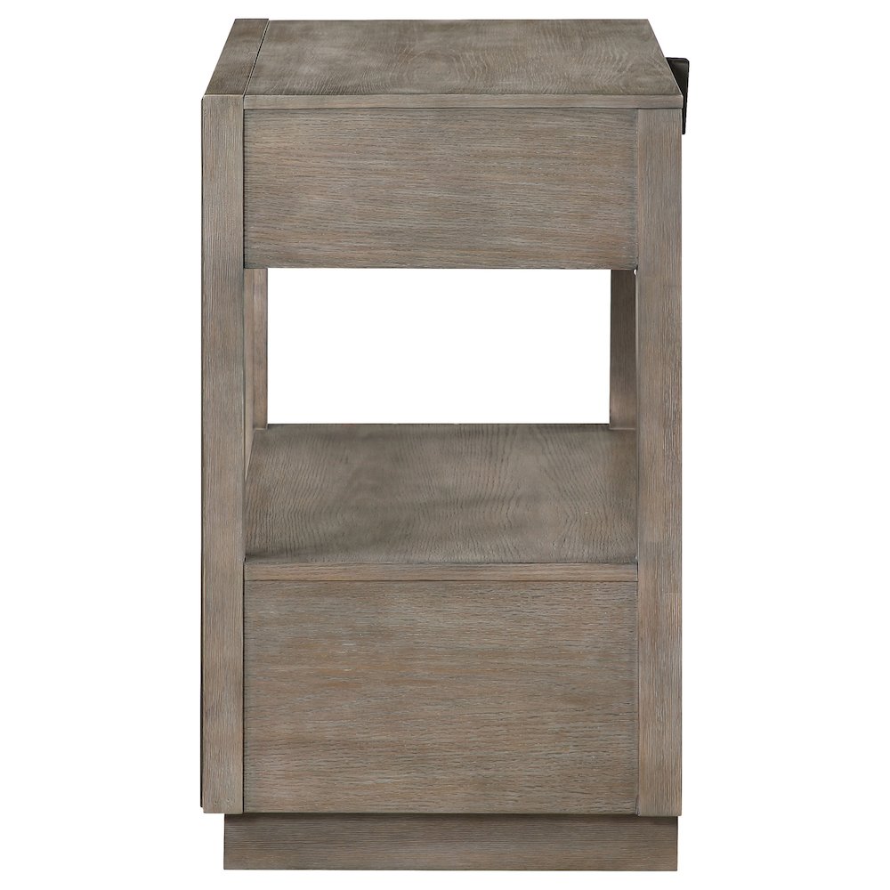 Prescott Taupe Oak 2-drawers Nightstand
