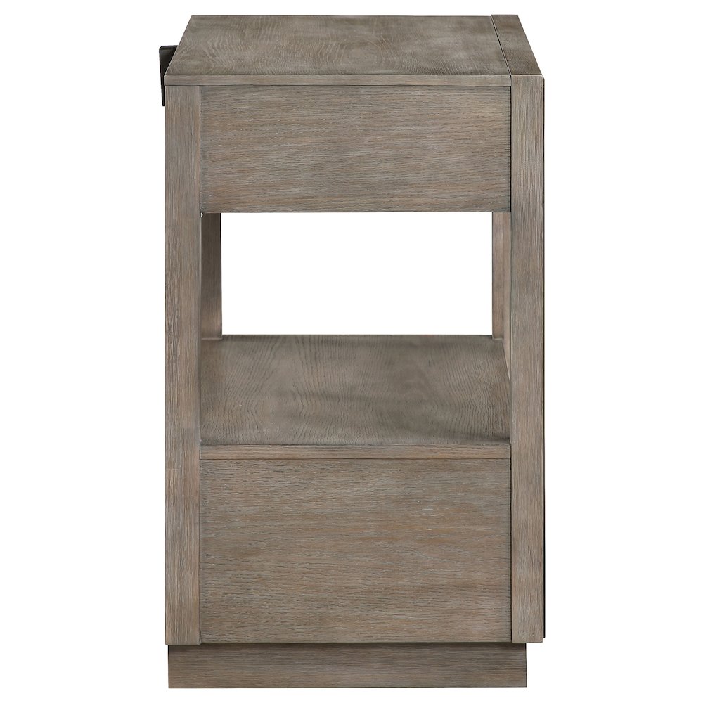 Prescott Taupe Oak 2-drawers Nightstand