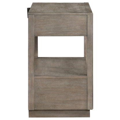 Prescott Taupe Oak 2-drawers Nightstand