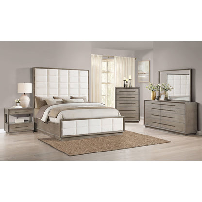 Prescott Taupe Oak 2-drawers Nightstand