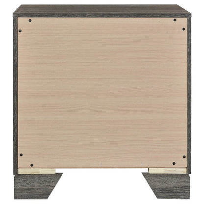 Funston Brown Oak 2-drawer Nightstand Bedside Table