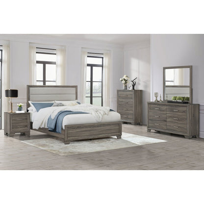 Funston Brown Oak 2-drawer Nightstand Bedside Table