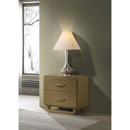 Tully Nutmeg 2-drawers Nightstand