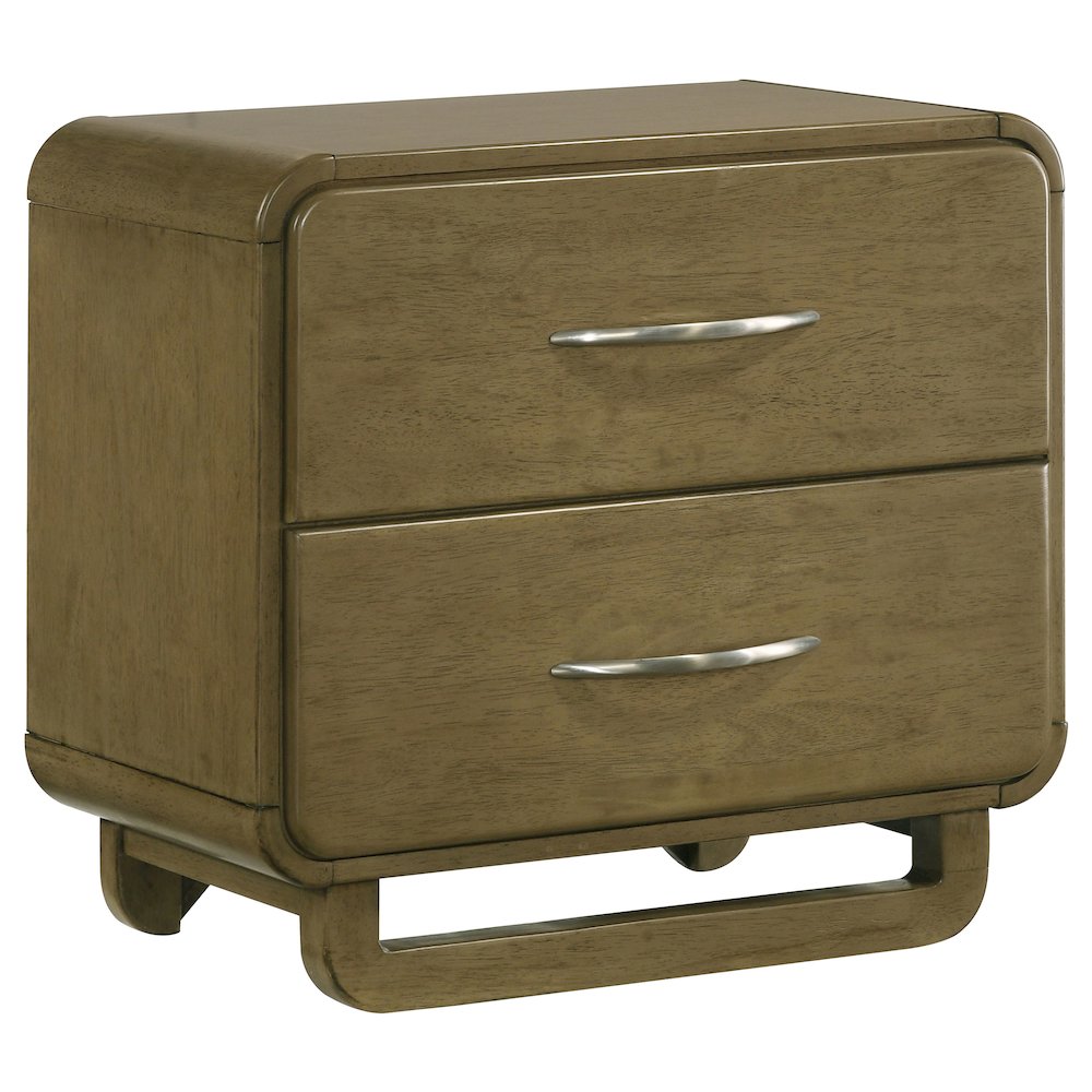 Tully Nutmeg 2-drawers Nightstand