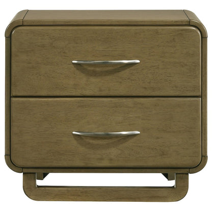 Tully Nutmeg 2-drawers Nightstand