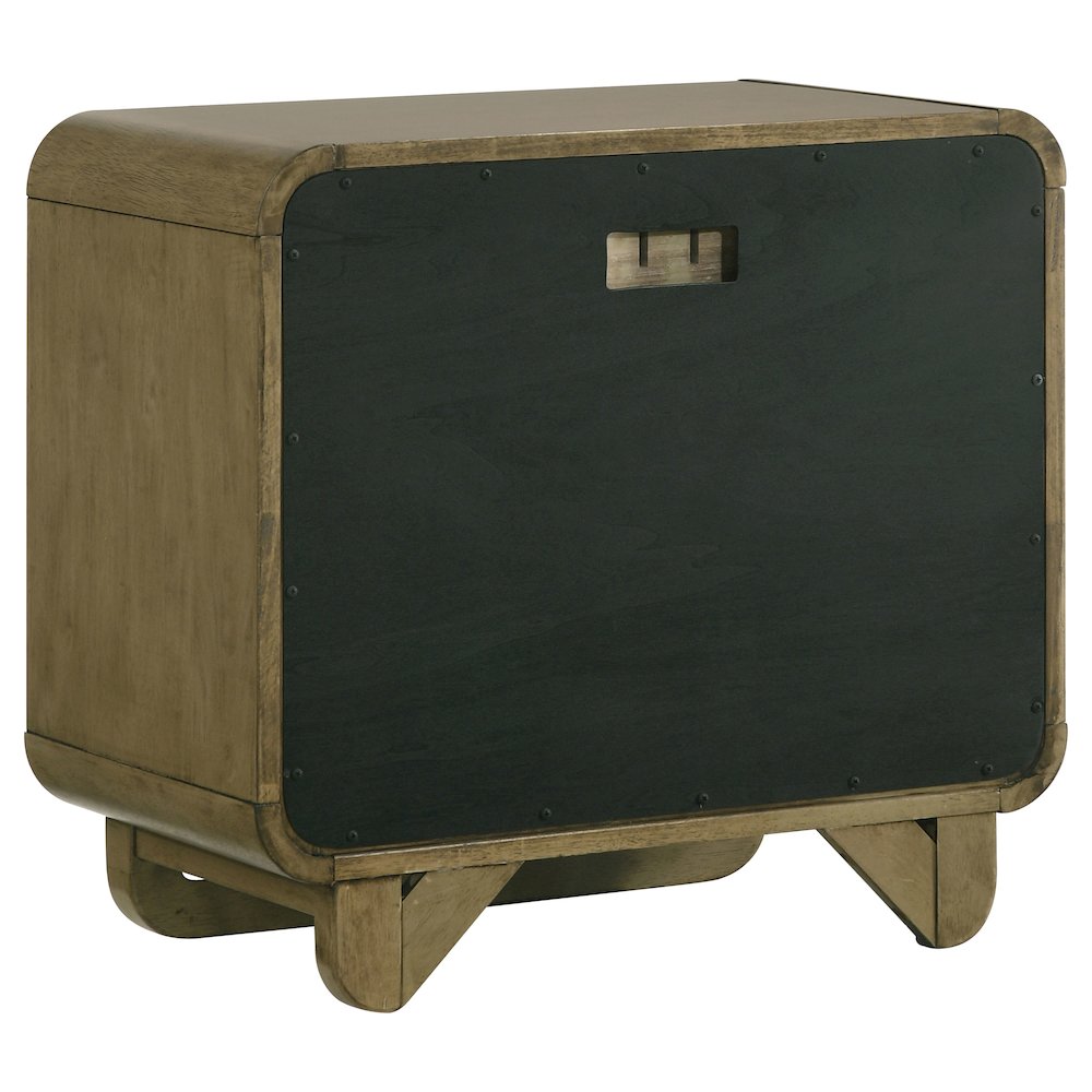 Tully Nutmeg 2-drawers Nightstand