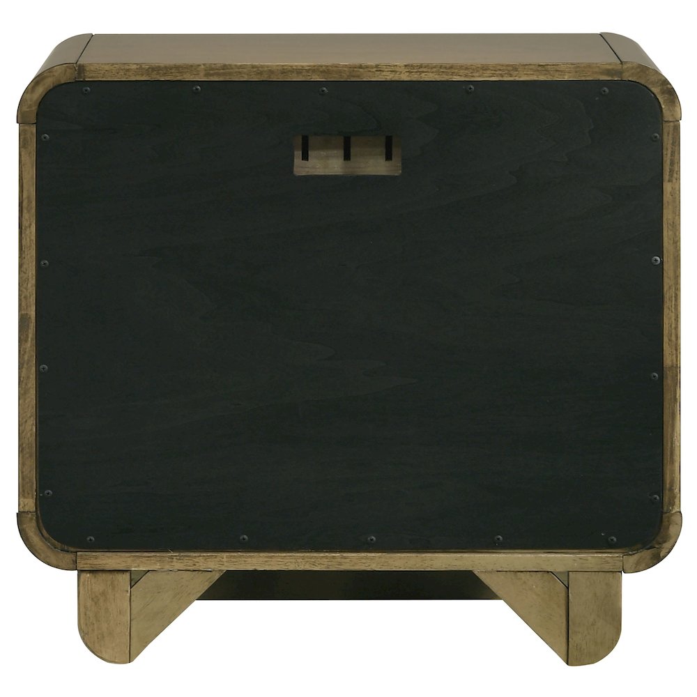 Tully Nutmeg 2-drawers Nightstand