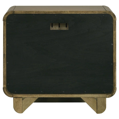 Tully Nutmeg 2-drawers Nightstand